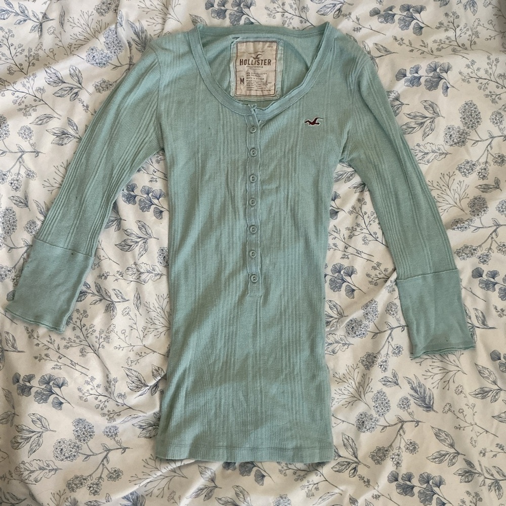 Hollister Kids Teal Long Sleeve Tee